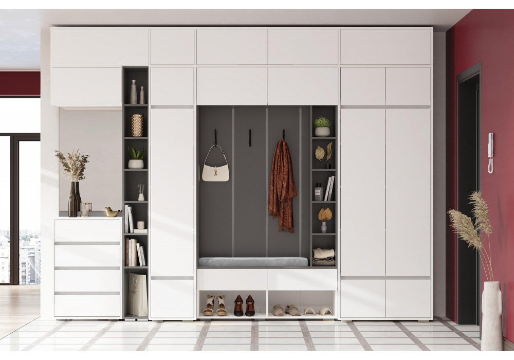 Навесной шкаф Роут 1 белый