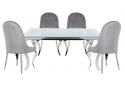 Обеденная группа Алган white / gray