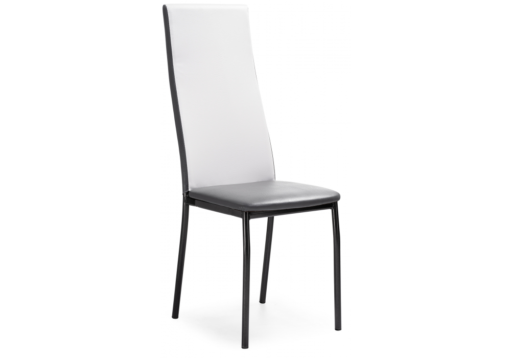 Обеденная группа Блавир белый полимер / серый полимер / метрополитан грей / черный