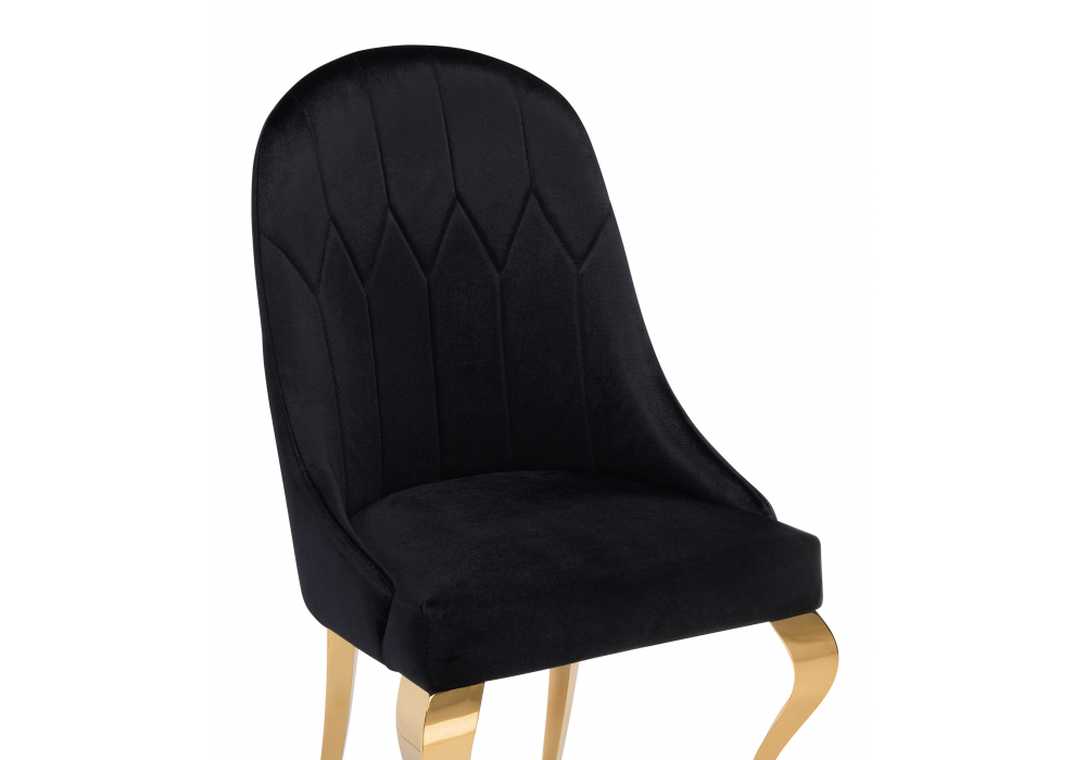 Обеденная группа Аган black / gold
