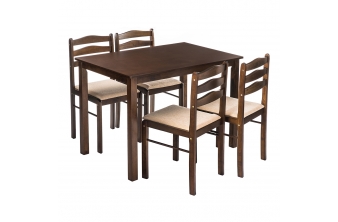 Обеденная группа Starter (стол и 4 стула) oak / beige