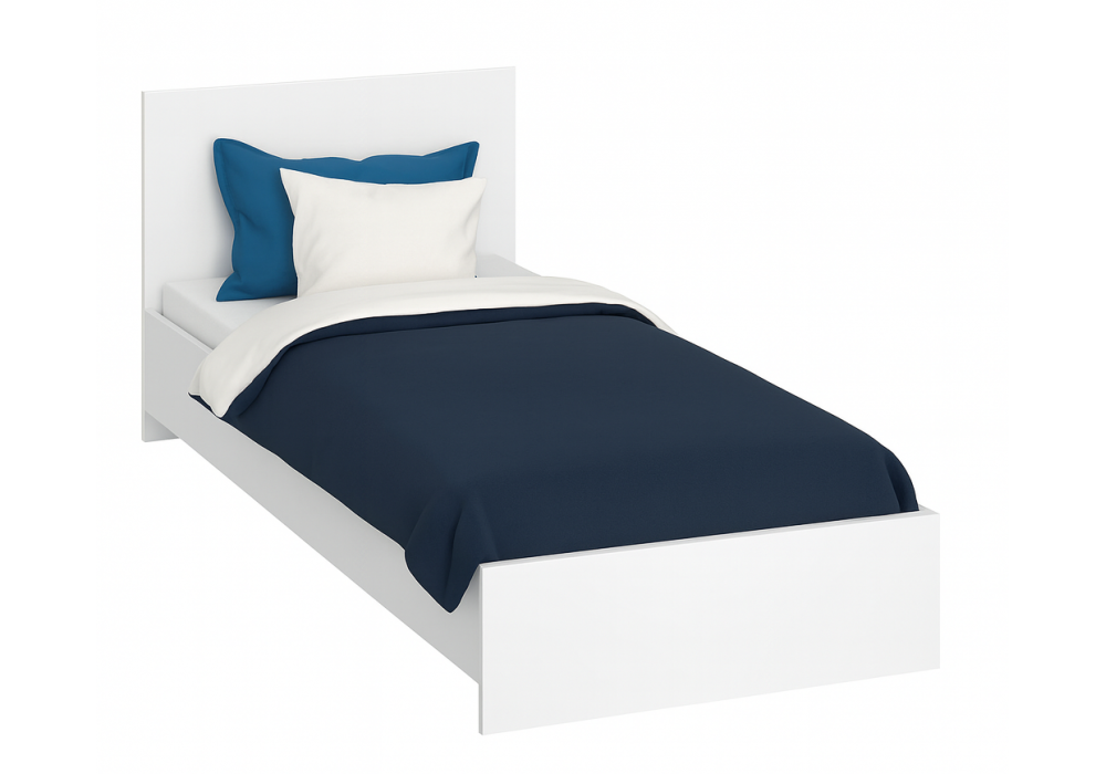 Односпальная кровать Адайн 80х200 белое дерево