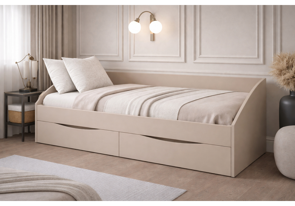 Односпальная кровать Эриол 90x200 кашемир