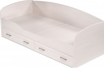 Односпальная кровать Адайн КР-080 80х200 дуб крафт серый / дуб крафт серый