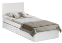 Односпальная кровать Мадера 90х200 белый эггер