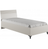 Односпальная кровать Ника 90х200 с основанием дсп бежевый мат-05 / кашемир