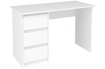 Письменный стол Идена СТП06-1200 ЛДСП белое / ЛДСП белое