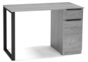 Письменный стол Бэтти Лофт 116х60х75 бетон / черный