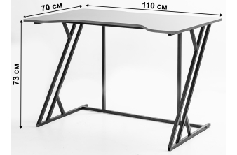 Компьютерный стол КСТ-12 60х60х125,5 белый