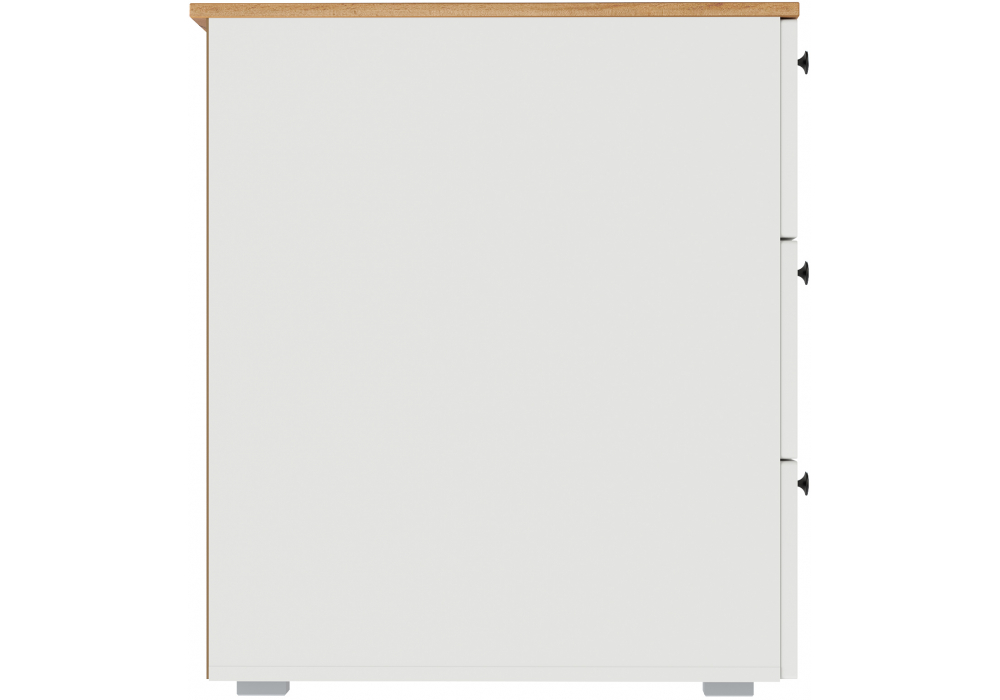 Письменный стол Опра белый шагрень / дуб золотой craft