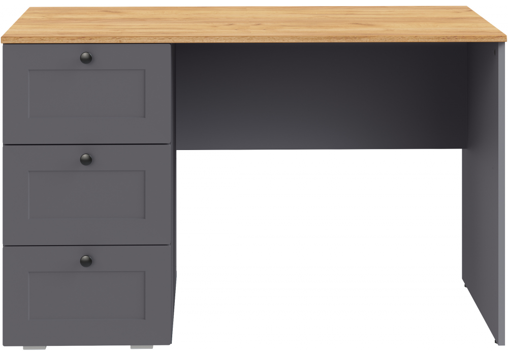 Письменный стол Опра серый графит / дуб золотой craft