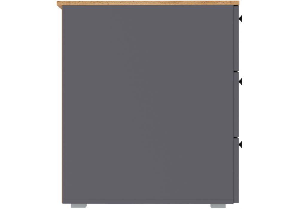 Письменный стол Опра серый графит / дуб золотой craft