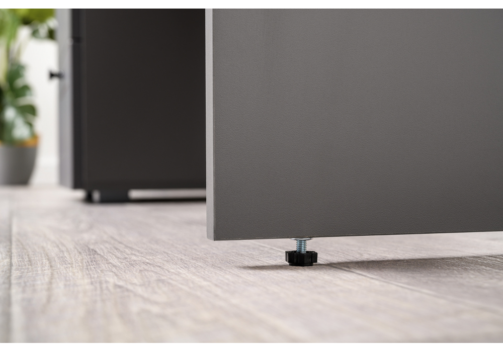 Письменный стол Опра серый графит / дуб золотой craft