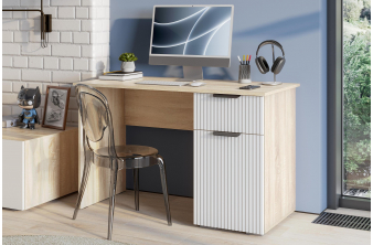 Компьютерный стол Комфорт 12.95 N дуб сонома /  темно-серый