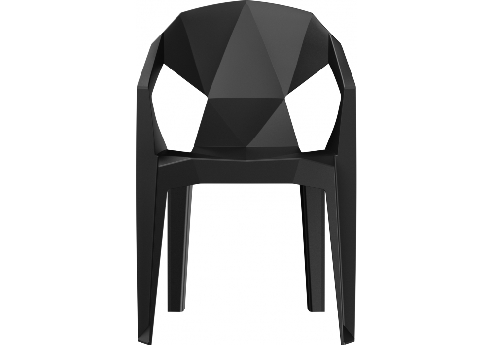 Пластиковый стул Гекса черный