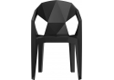 Пластиковый стул Гекса черный