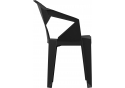 Пластиковый стул Гекса черный