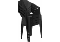 Пластиковый стул Гекса черный