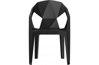 Пластиковый стул Гекса черный