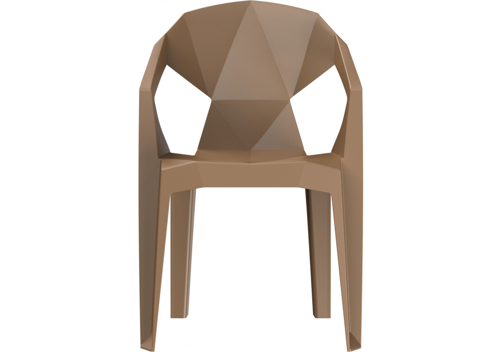 Пластиковый стул Гекса капучино