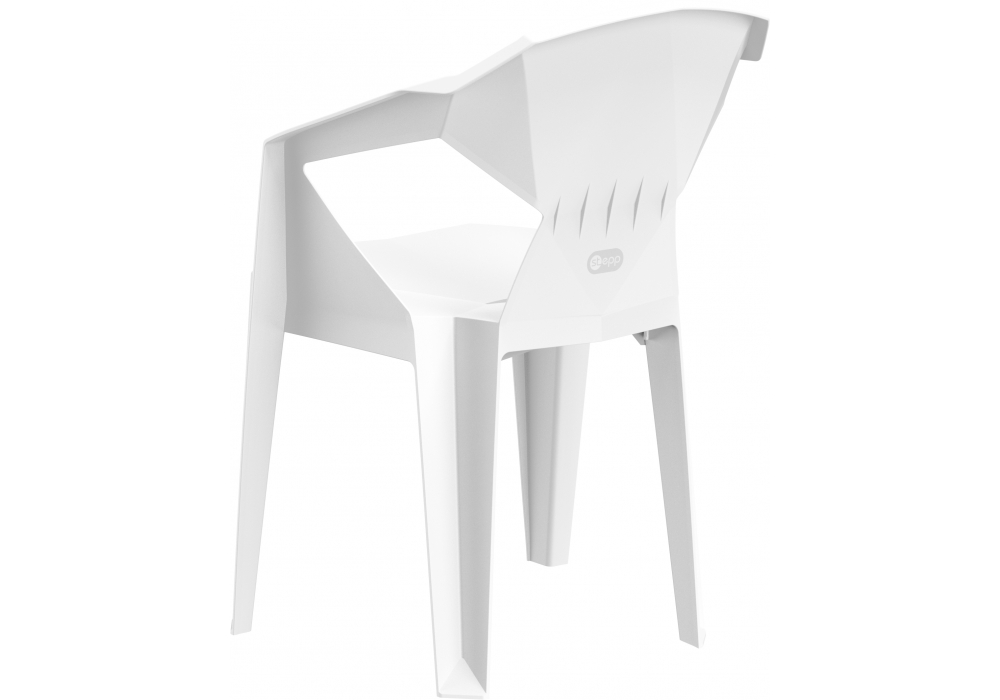 Пластиковый стул Гекса кремовый