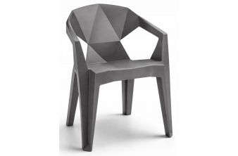 Пластиковый стул Гекса мокрый асфальт