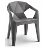 Пластиковый стул Гекса мокрый асфальт