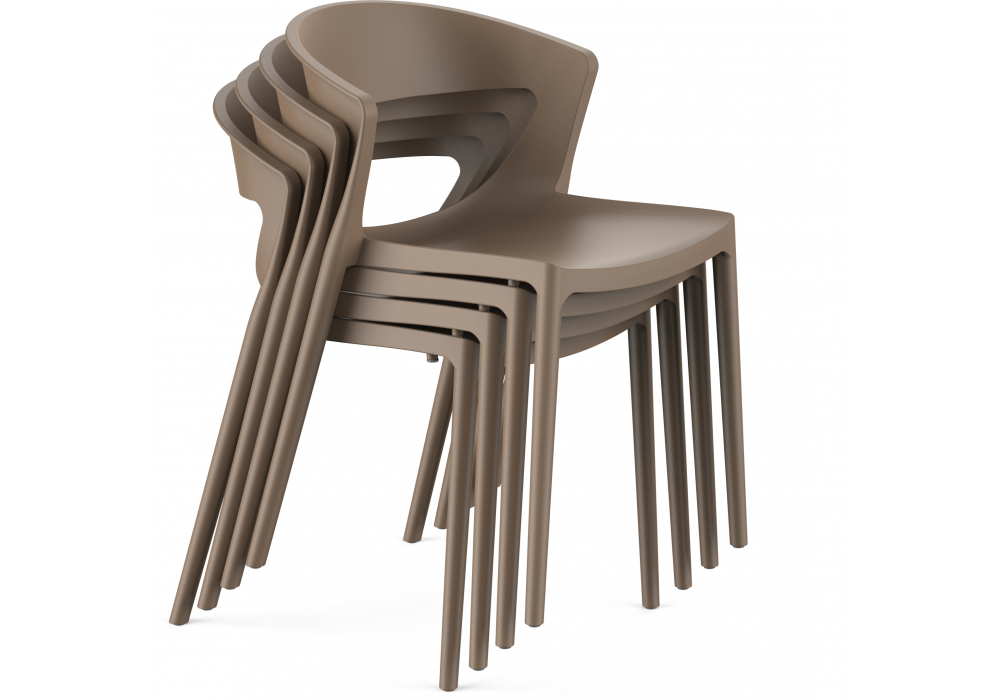 Пластиковый стул Градно капучино