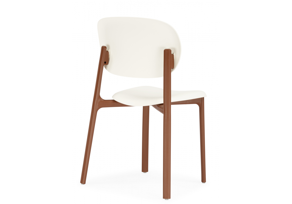 Пластиковый стул Mokka brown / milky