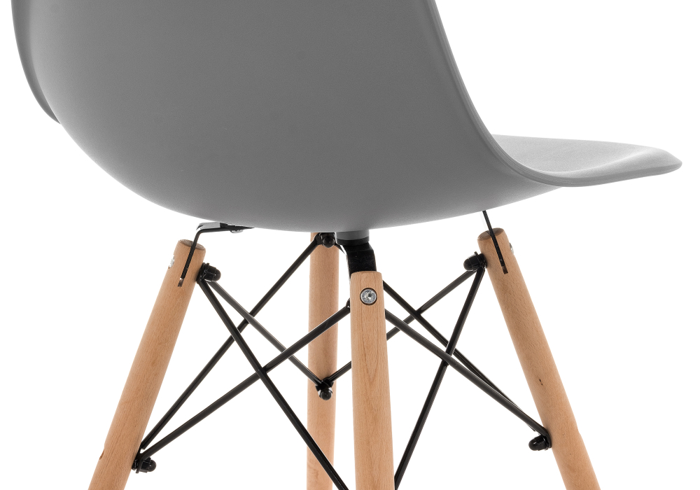 Пластиковый стул Eames PC-015 серый