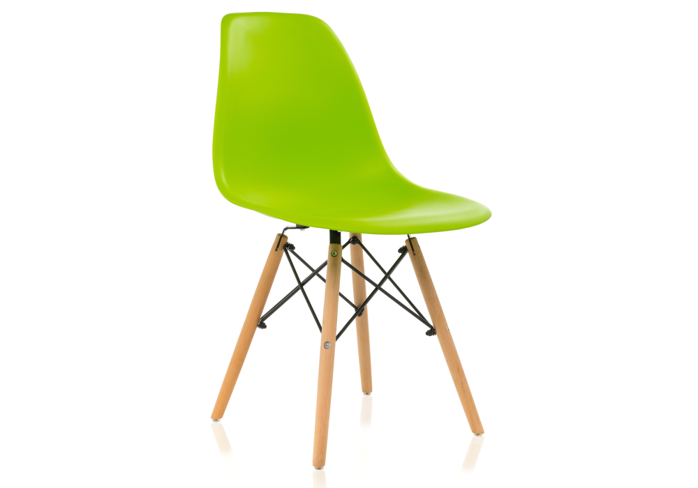 Пластиковый стул Eames PC-015 зеленый