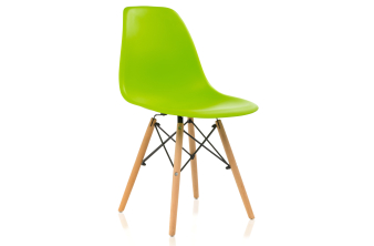 Пластиковый стул Eames PC-015 зеленый