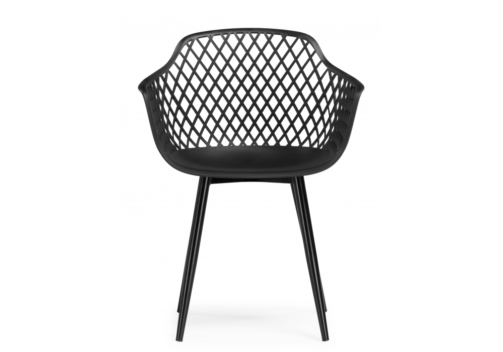 Пластиковый стул Rikon black / wood