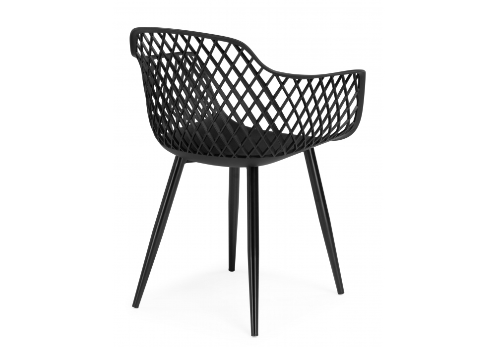 Пластиковый стул Rikon black / wood
