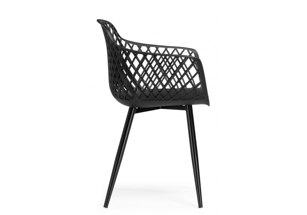 Пластиковый стул Rikon black / wood