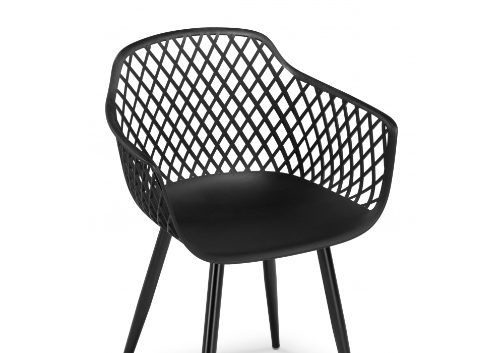 Пластиковый стул Rikon black / wood