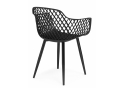 Пластиковый стул Rikon black / wood