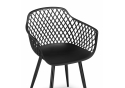 Пластиковый стул Rikon black / wood
