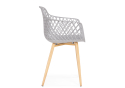 Пластиковый стул Rikon gray / wood