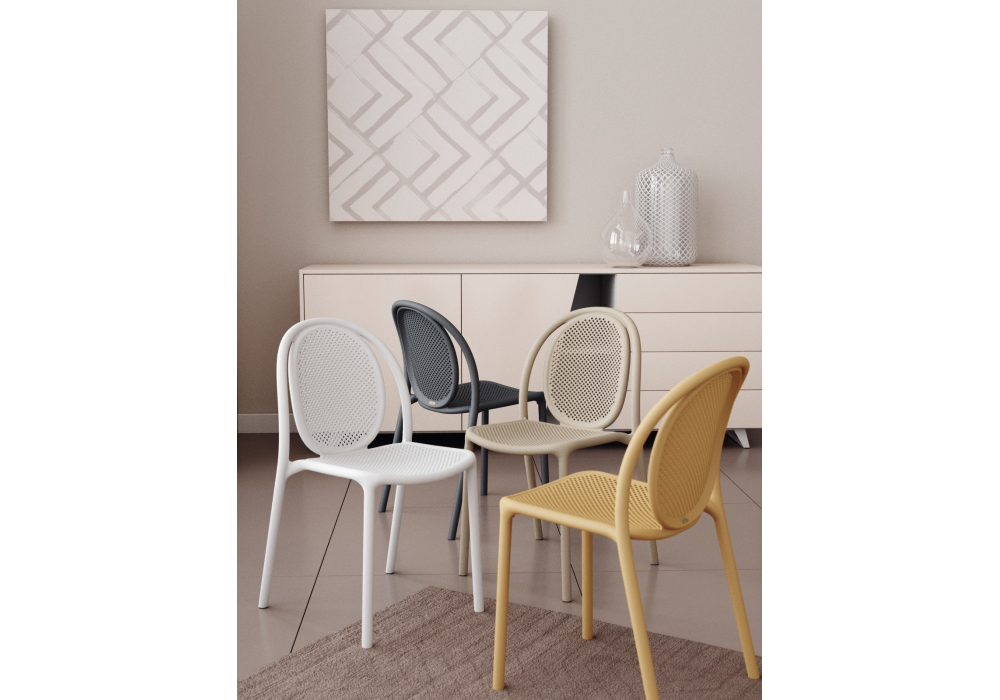 Пластиковый стул Sheffilton SHT-S172 Капучино ral 1019
