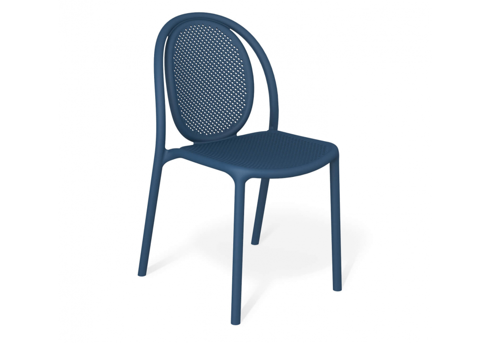 Пластиковый стул Sheffilton SHT-S172 Темно-синий