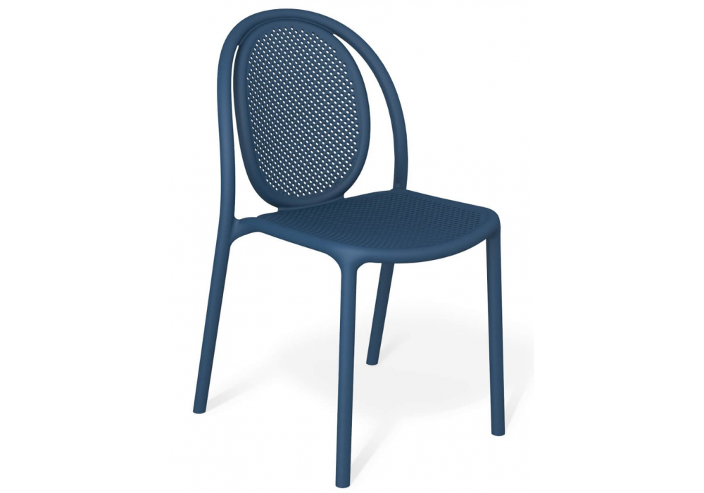 Пластиковый стул Sheffilton SHT-S172 Темно-синий