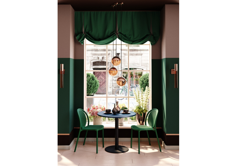 Пластиковый стул Sheffilton SHT-S172 Темно-зеленый ral 6028