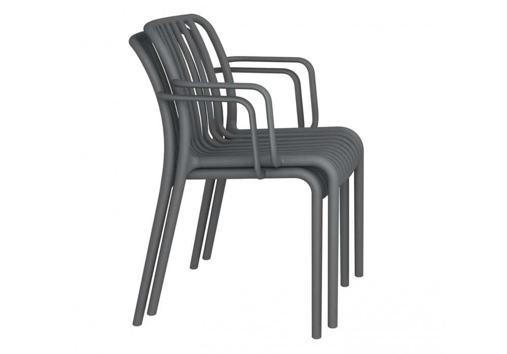 Пластиковый стул Sheffilton SHT-S173-1 темно-серый RAL 7024