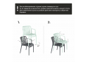 Пластиковый стул Sheffilton SHT-S173-1 темно-серый RAL 7024