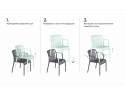 Пластиковый стул Sheffilton SHT-S173-1 темно-серый RAL 7024