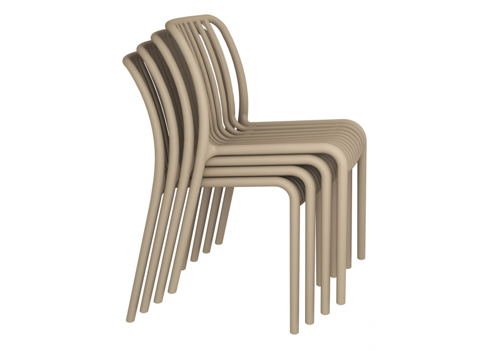 Пластиковый стул Sheffilton SHT-S173 Капучино ral 1019