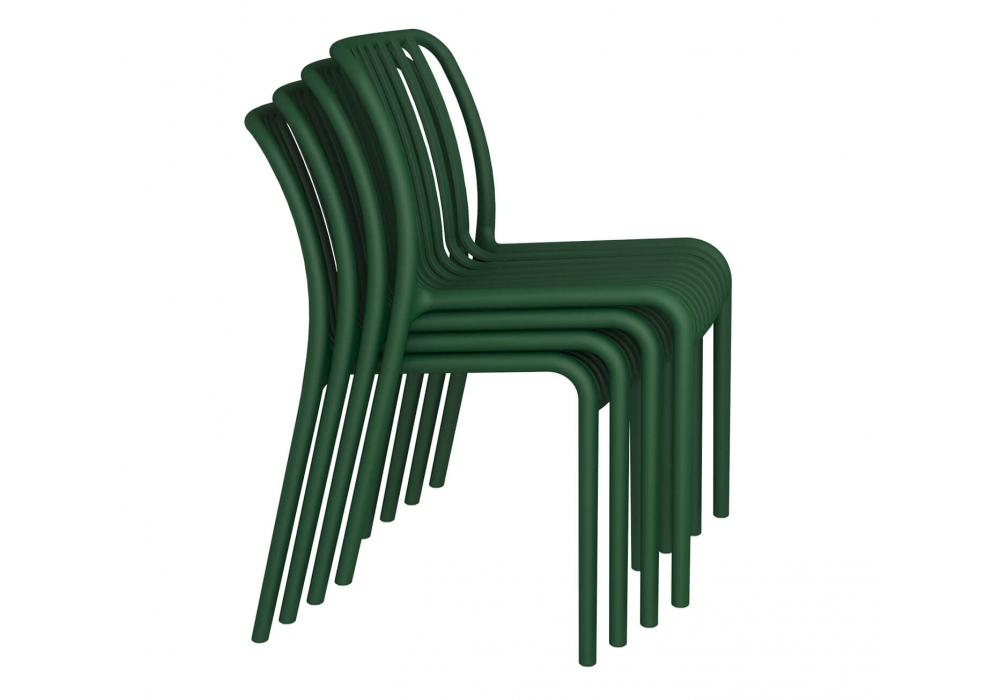 Пластиковый стул Sheffilton SHT-S173 Темно-зеленый ral 6028