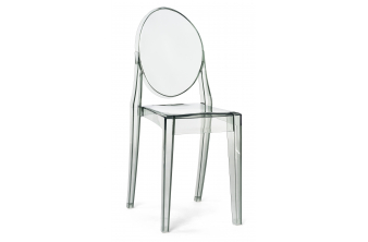 Пластиковый стул Victoria clear gray