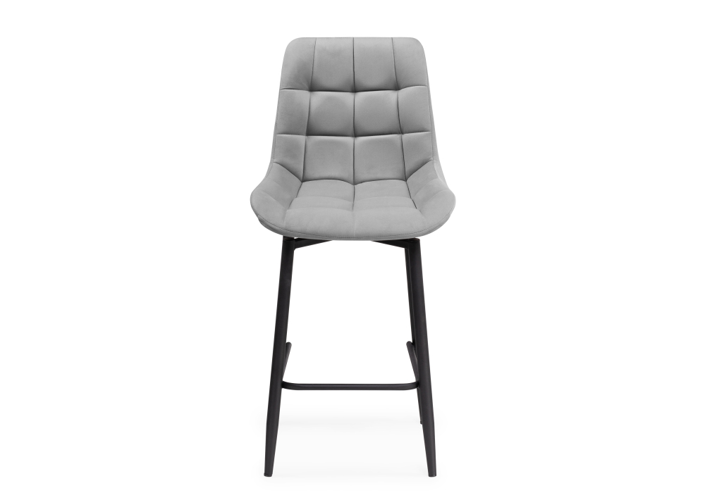Полубарный стул Алст К крутящийся светло-серый / черный